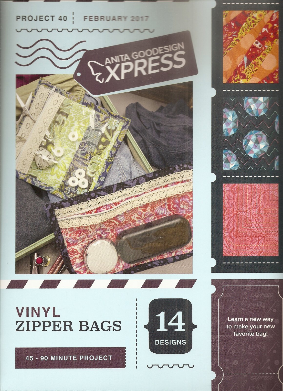 Anita Goodesign Express Vinyl Zipper Bags 079673011415