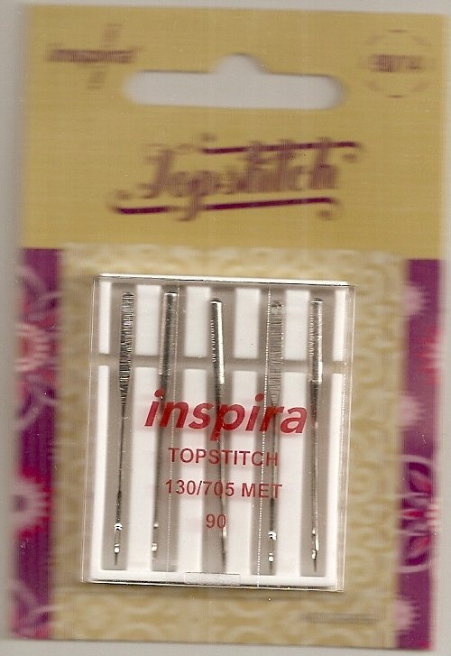 Inspira Topstitch Needles 90/14 5 ct. 7393033078539