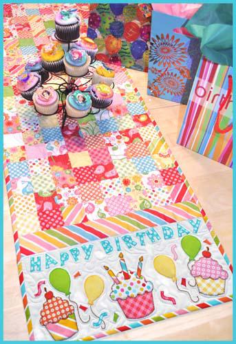 happy birthday table runner shabby fabrics 721762485743 happy birthday table runner shabby fabrics 721762485743