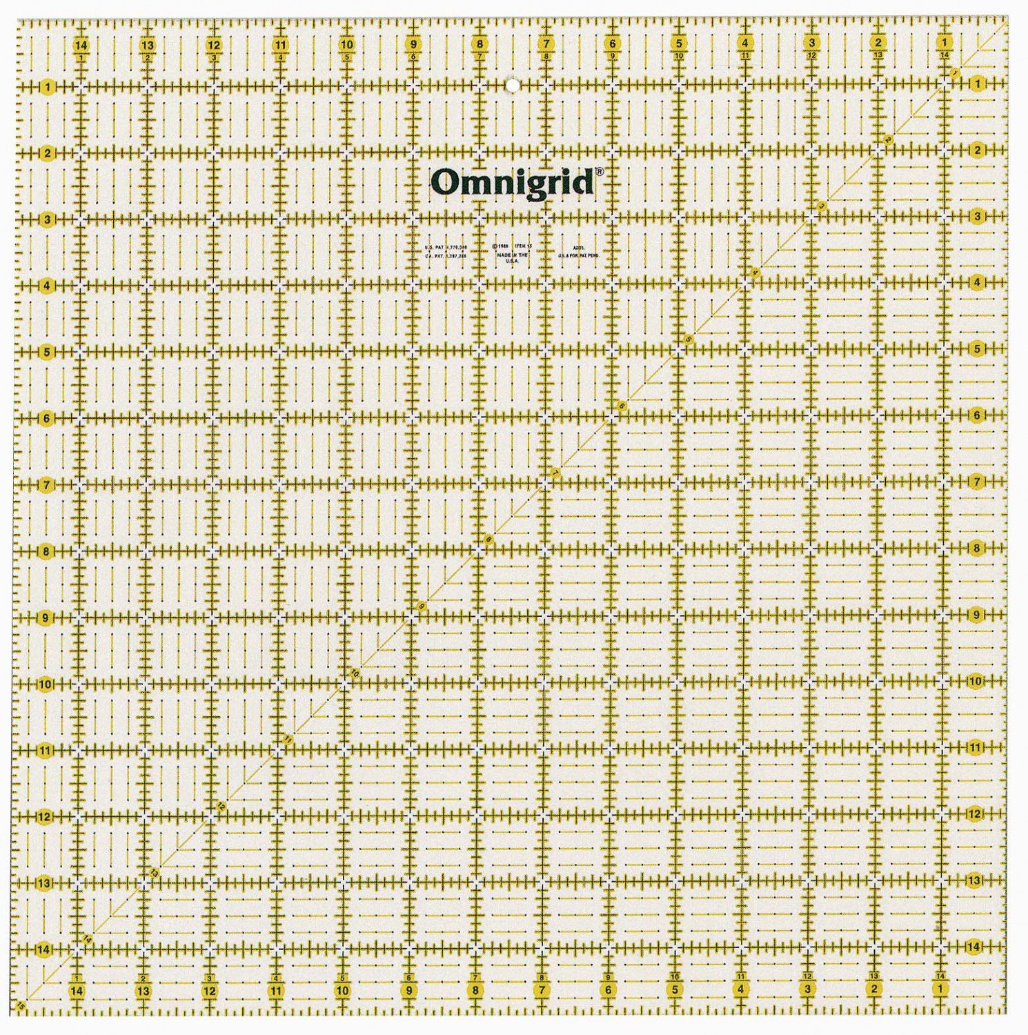 Omnigrid Ruler- 15x15 - 762511100159