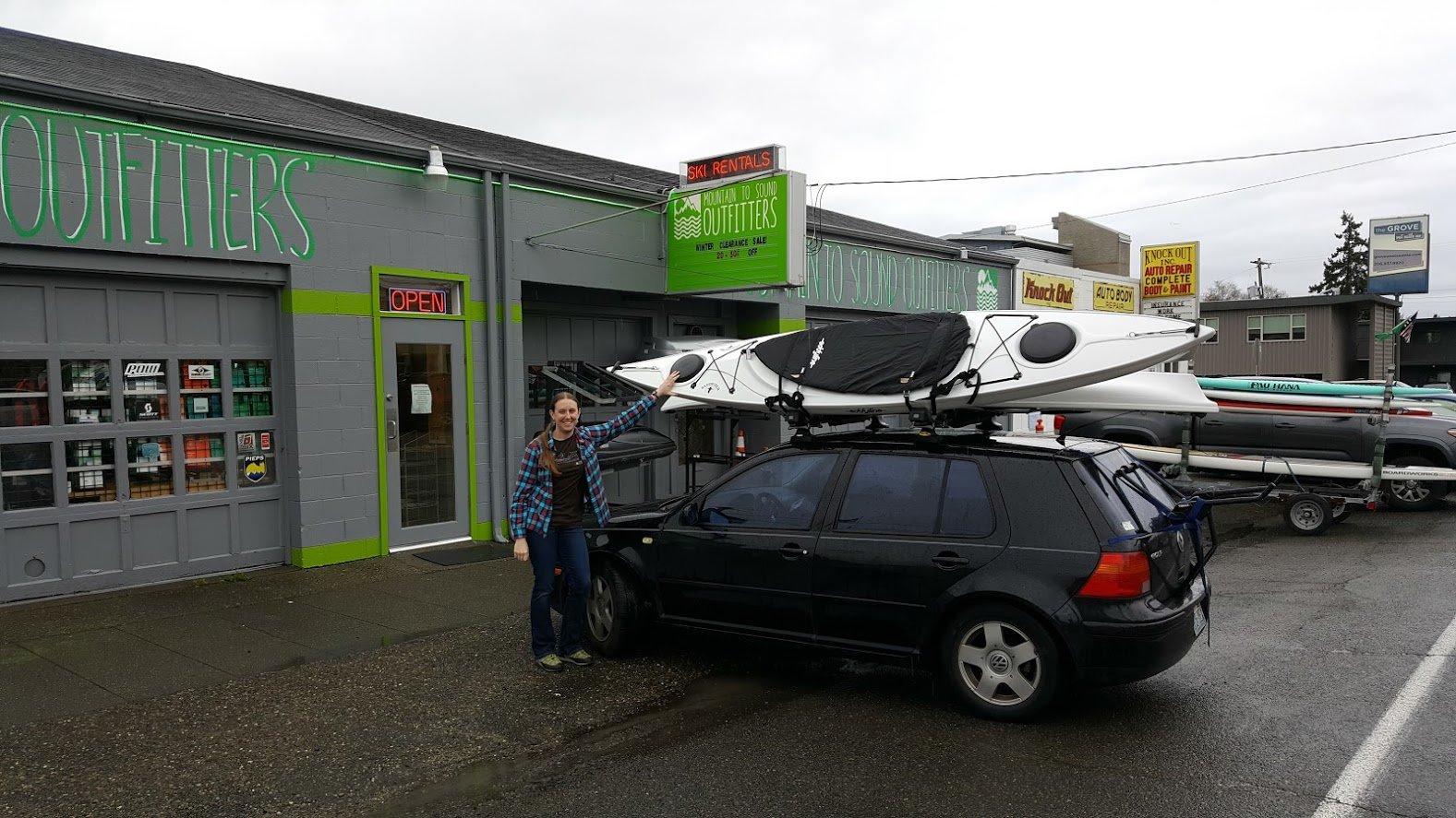 Vehicle racks installed