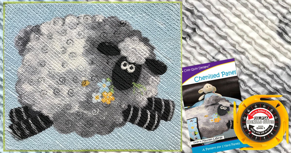 A Chenille Panel Quilt is fast and easy for basic sewers