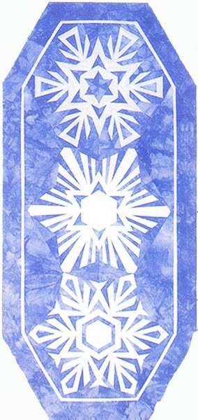 Snowflakes Table Runner Pattern - 633118107073