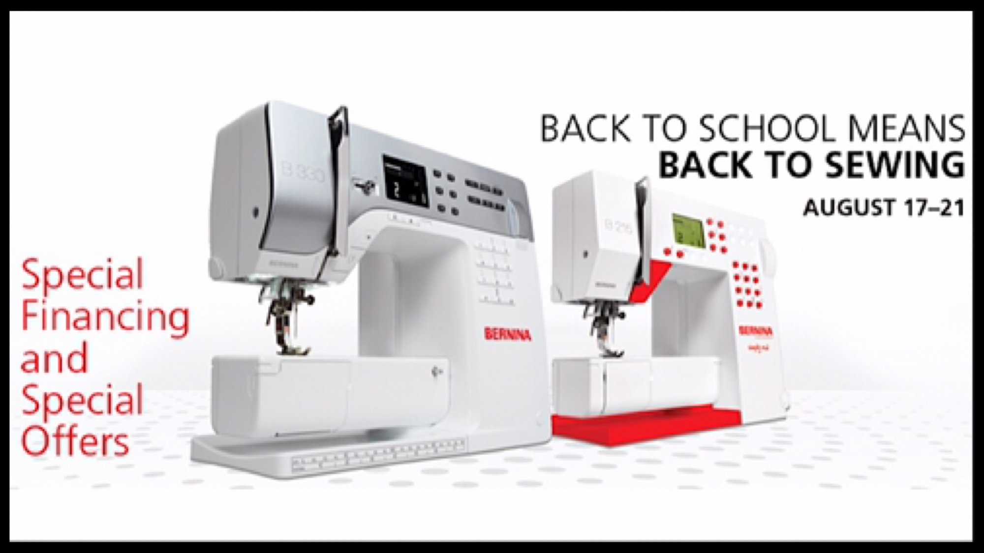 BERNINA sewing machines and sewing machine repairs