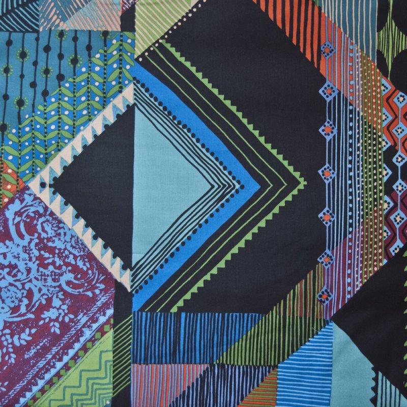AH128 Oversized Abstract Modern Shapes By the Yard Quilting Cotton
