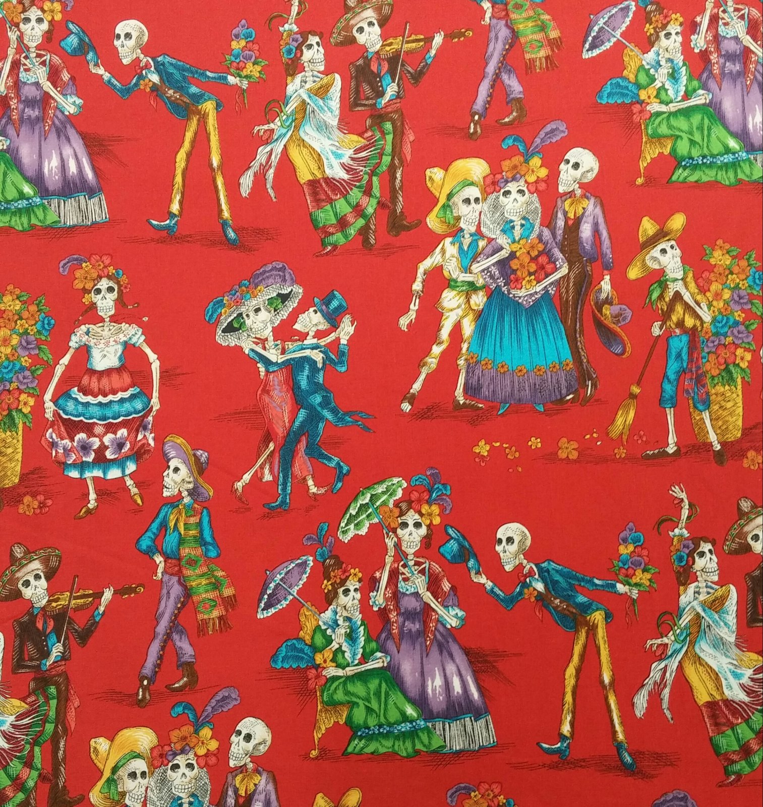 AH175 Dia de los Muertos Alexander Henry Day of The Dead Mexican