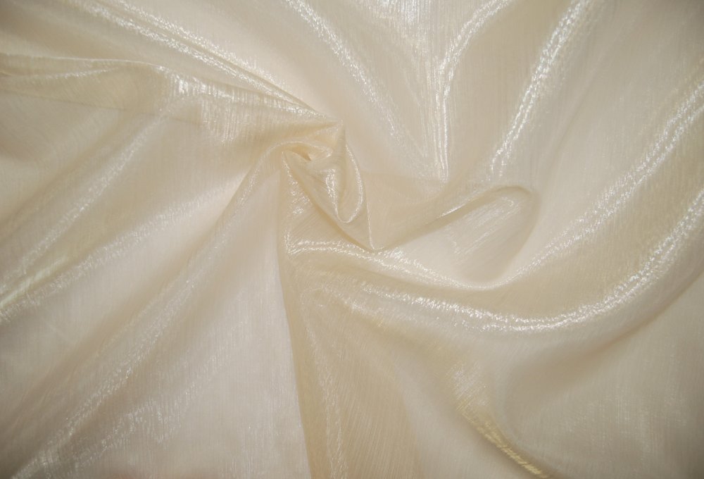 EPTX102 Extra Wide Organza Sheer Stripe Metallic Home Decor Drapery Fabric