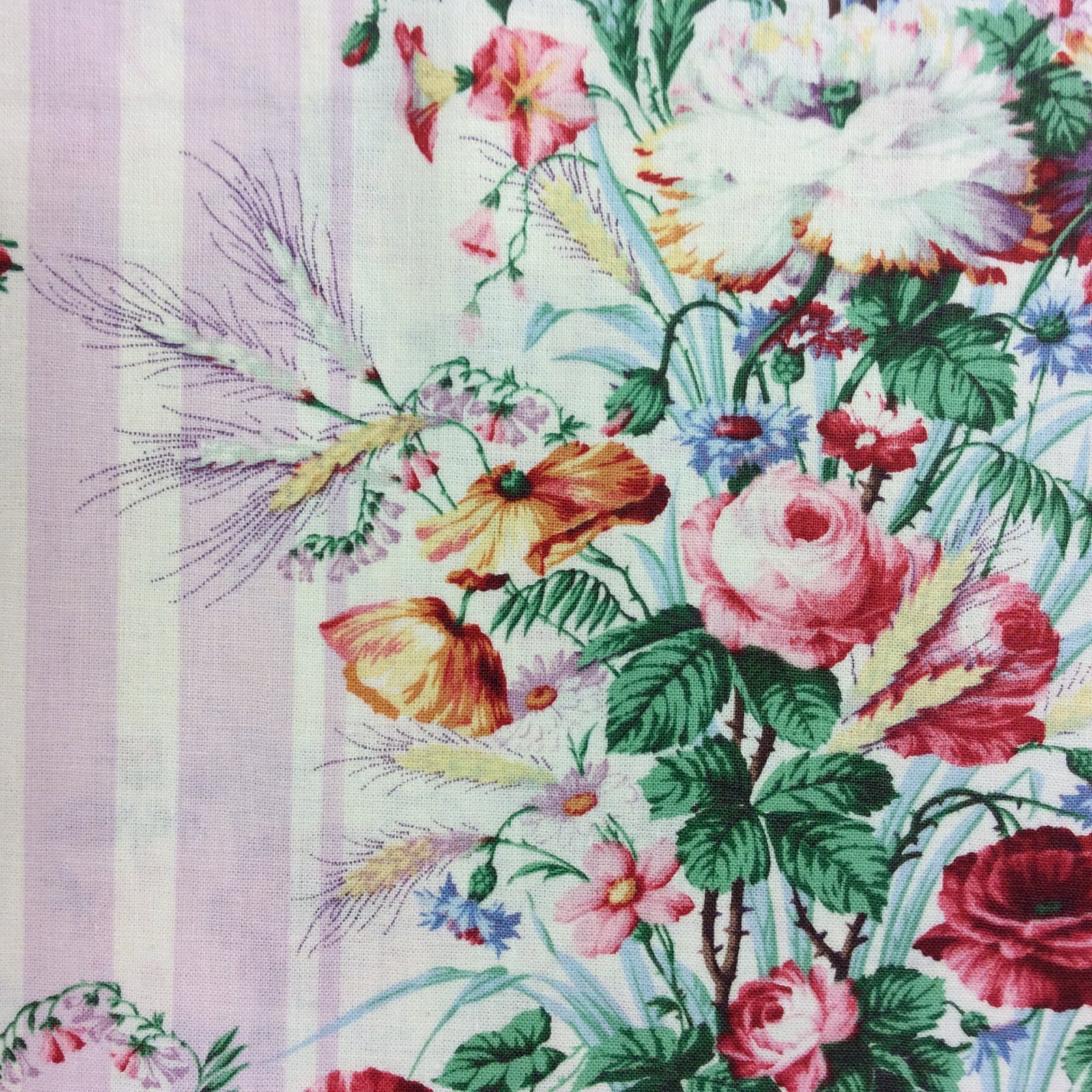 MD75 Floral Shabby French Country Chic VTG Look Garden Cotton Quilt