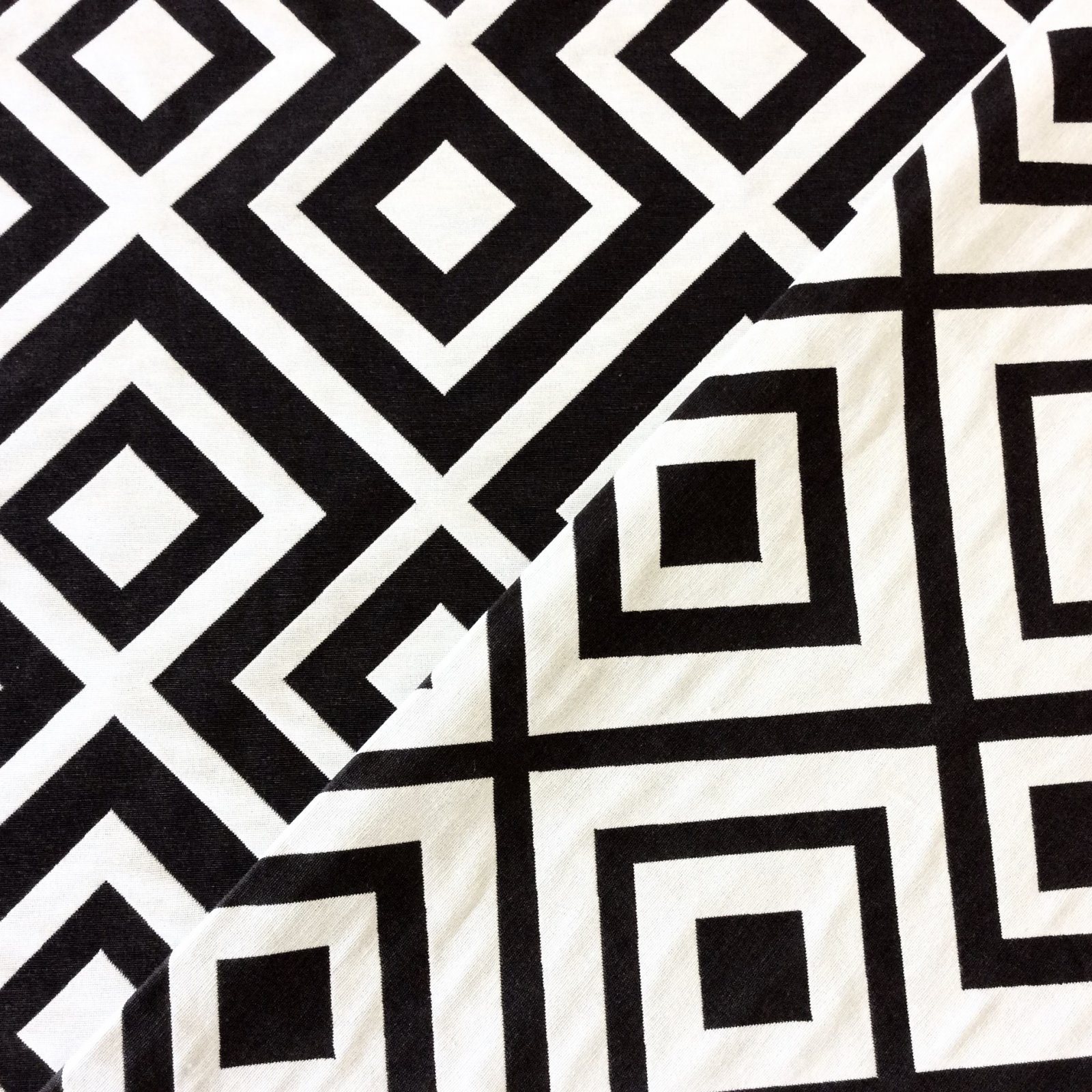 osepx100-b black & white diamond geo geometric home decor fabric osepx100-b black & white diamond geo geometric home decor fabric