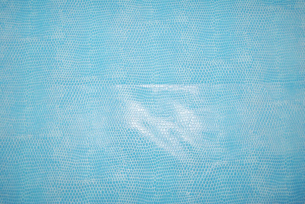 Turquoise Blue Snake Skin Outburst Vinyl Home Dec Upholstery Animal Print Fabric LDSO520 / NR