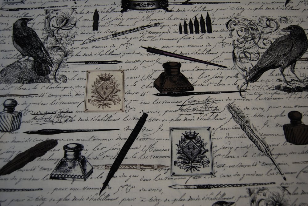 Edgar Allen Poe Nevermore Script Poem Raven Claw Black Raven Bird Goth ...