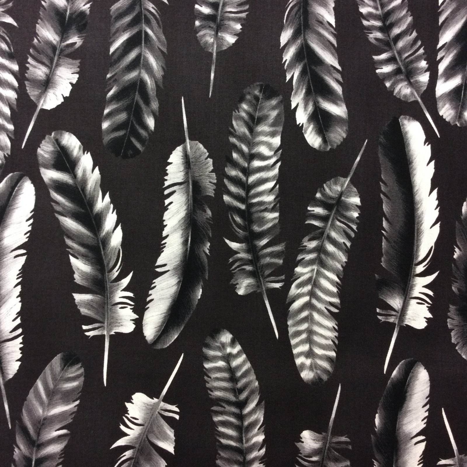 Feather Quill Southwestern Native American Charcoal Shades of Gray