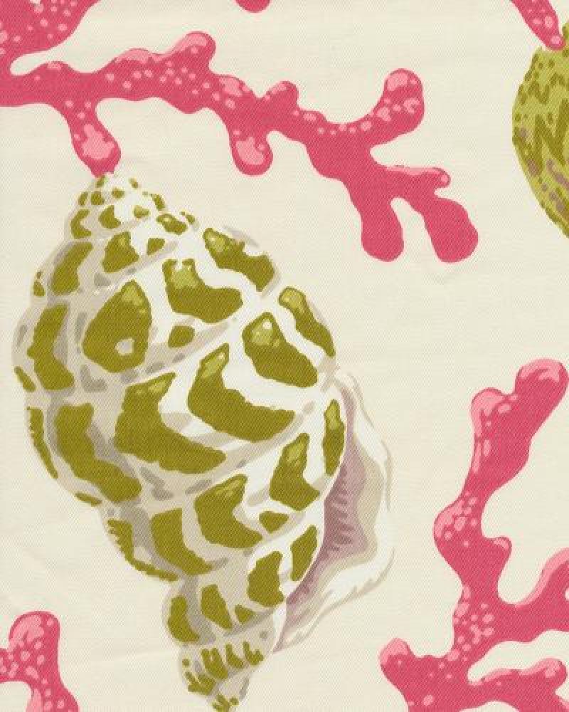 Coral Seashell Scallop Ocean Sea Shell Modern Bold Graphic Print Heavy