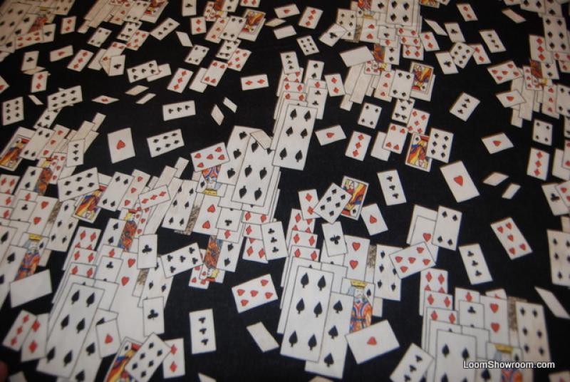 FT95 Alice in Wonderland Playing Cards Cotton Fabric Quilt Fabric P172 FT95