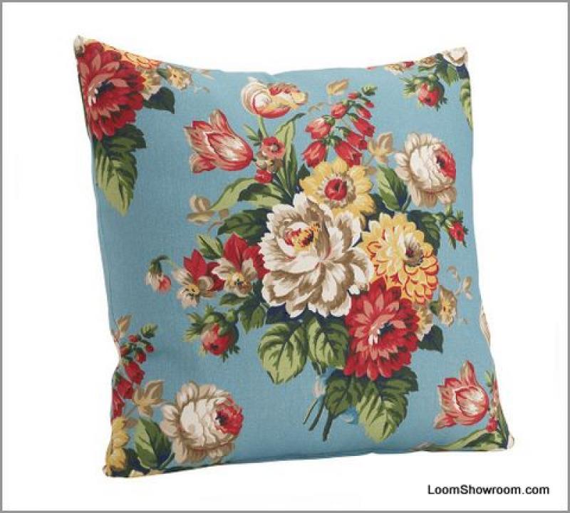 pix Pillow Panel DIY Pottery Barn Peony Floral Pillow Fabric Panel