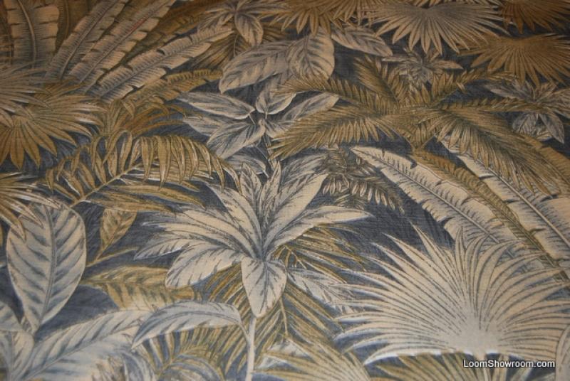 Tommy Bahama Tropical Jungle Leaves Palm Ferns Plants Nature Wildlife